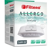 Мешки для пылесосов SAM 02 (4) Allergo 4 шт + моторный и микрофильтр FILTERO 05954