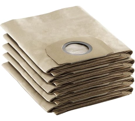 Фильтр-мешок бумажный 5 шт. для пылесосов Karcher 6.904-409