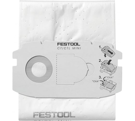 Мешок-пылесборник, FESTOOL компл. из. 5 шт. SC FIS-CT MINI/5 FST-498410