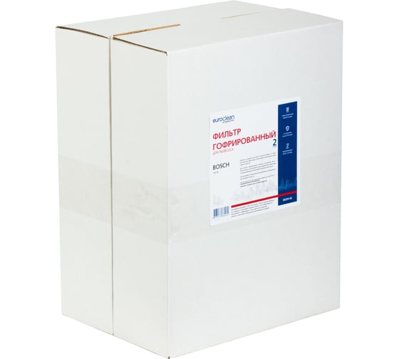 Фильтр складчатый из полиэстера 2 шт. для пылесоса Bosch GAS-50 EURO Clean EUR BGSM-50
