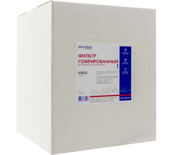 Фильтр складчатый из целлюлозы для пылесоса Kress 1200 NTX EURO Clean EUR KSPM 1200 NTX
