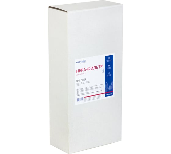 Фильтр складчатый из целлюлозы EURO Clean Original для пылесосов EUR KHPM-NT65/2