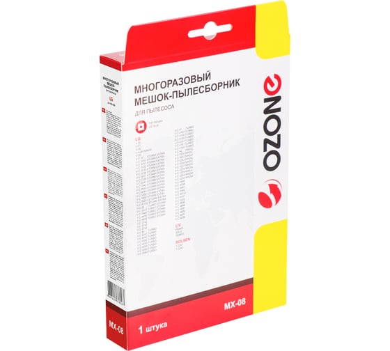 Мешок-пылесборник оригинальный синтетический OZONE multiplex (1 шт.) LG TB-36 MX-08