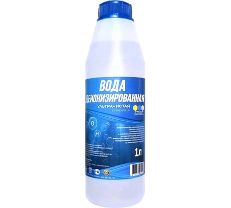 Вода деионизированная пэт 1 л Атлантида VDE001-1000