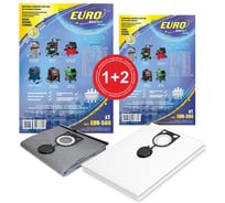 Комплект 1 многоразовый мешок + 2 одноразовых мешка для пылесоса Euro Clean EUR-508 1+2