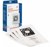 Мешки пылесборники для пылесоса, EURO Clean 4 шт., синтетические, многослойные, повышенной фильтрации, . E-24/4