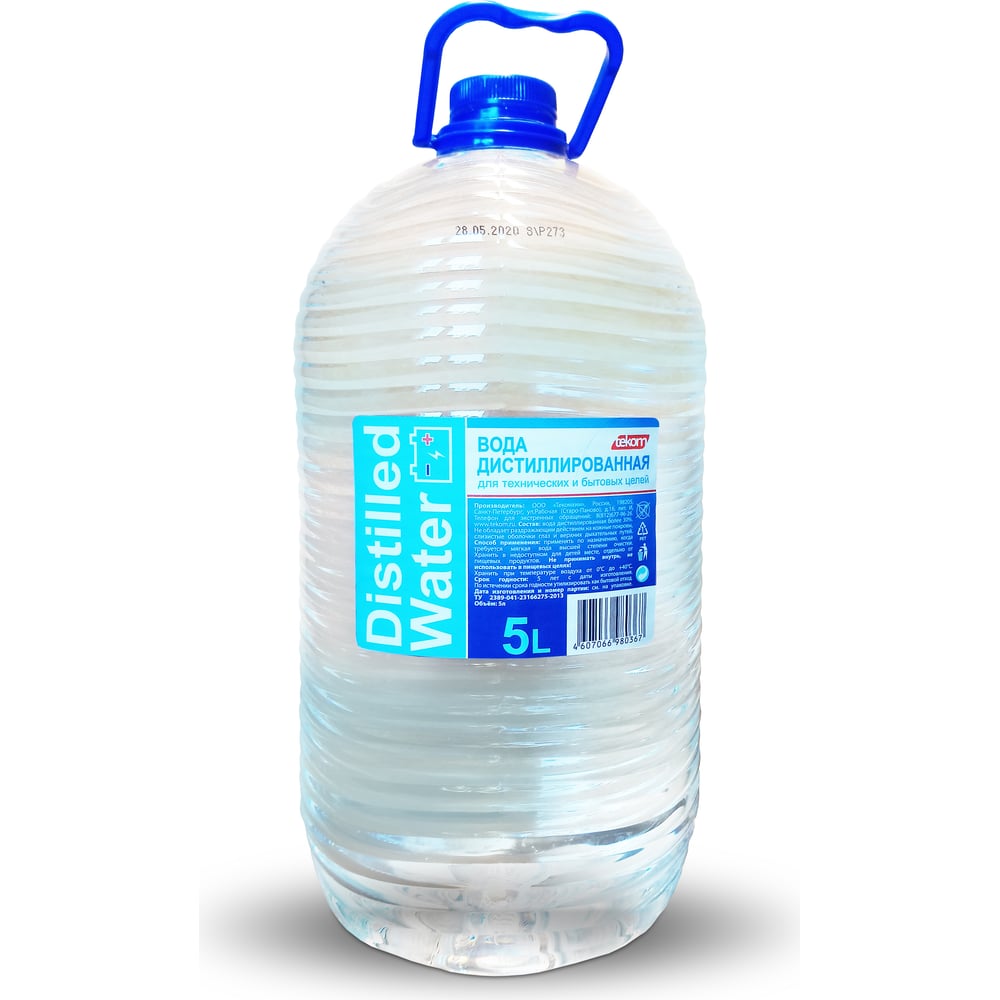 Вода дистиллированная tekom Distilled water 5 л