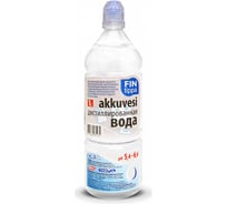 Вода дистиллированная 1 л, ПЭТ бутылка FinTippa 4607066981272