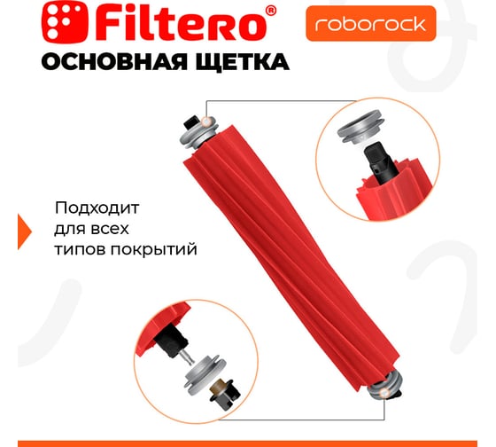 Набор аксессуаров FTX 01 8 предметов для робот-пылесоса Xiaomi, Roborock T7S FILTERO 02048