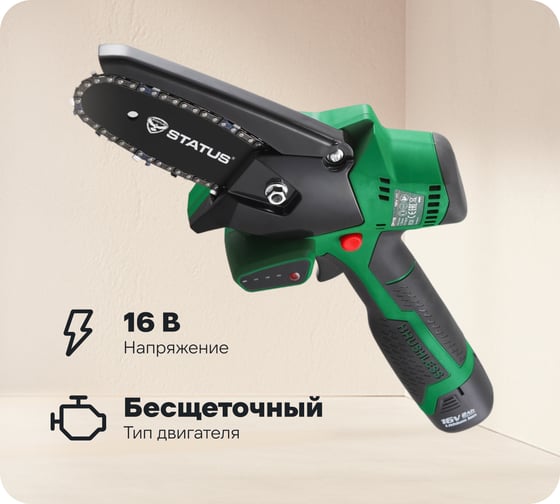 Бесщеточная аккумуляторная цепная пила STATUS CP 115 07410601