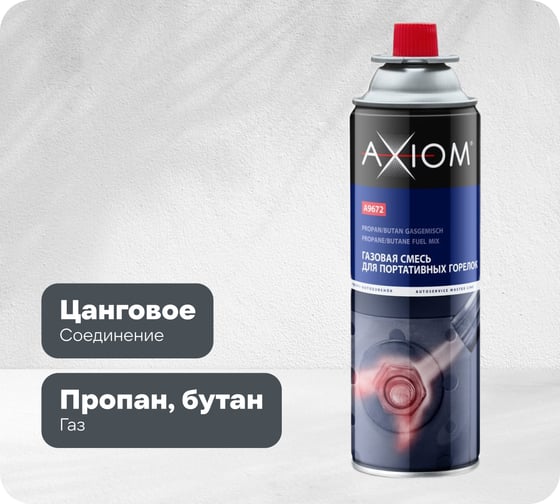 Газовая смесь для портативных горелок AXIOM A9672