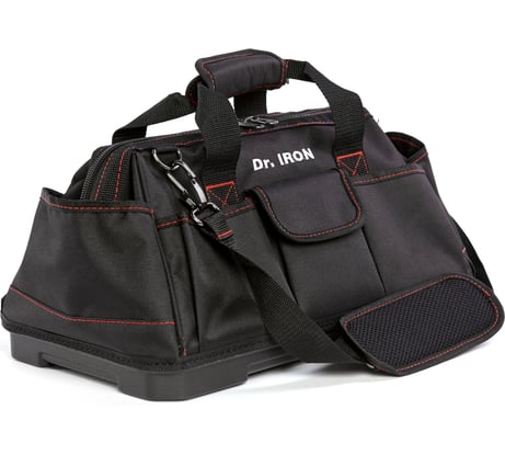 Сумка для инструмента с пластиковым дном с ремнем Dr.IRON 420x235x250 мм DR1022