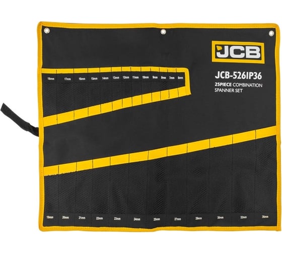 Органайзер JCB тканевый для набора ключей 25пр. JCB-5261P36-P(57168)