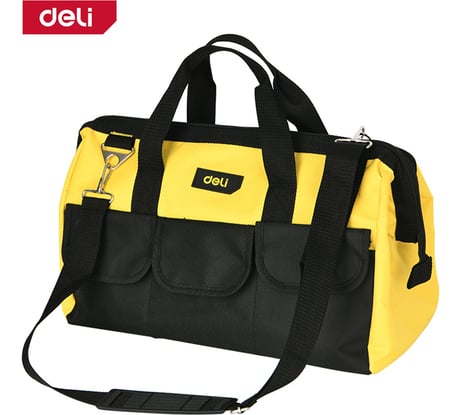 Сумка для инструментов DELI DL430018 400x200x270 мм (ткань oxford, плечевой ремень, армированная) 130332