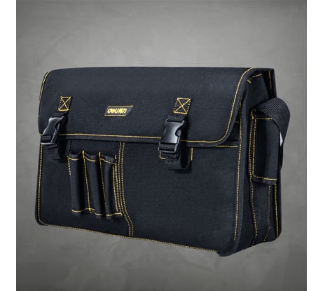 Сумка-планшет для инструментов DELI DL-P7 400x130x290мм, 8 карманов, плечевой ремень, ткань Канвас 130333