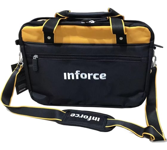 Сумка для инструмента и ноутбука с наплечным ремнем 23 кармана Inforce 11-25-15