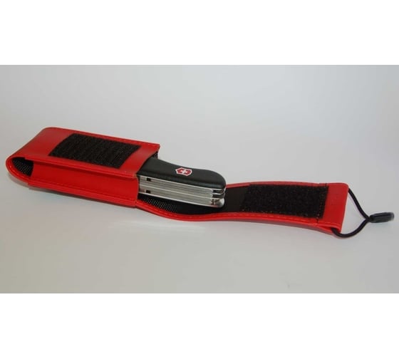 Чехол из искусственной кожи Victorinox, красный, для Swiss Officers Knife 111 мм и SwissTool, 4.0482.1