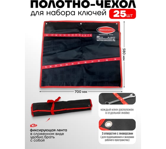 Держатель полотно Rockforce на 26 ключей RF-5261M-P RF-5261P-P(26429)