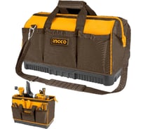 Сумка для инструментов INGCO 41х25х26см, 20Кг, Полиэстер, жесткое дно HTBG08