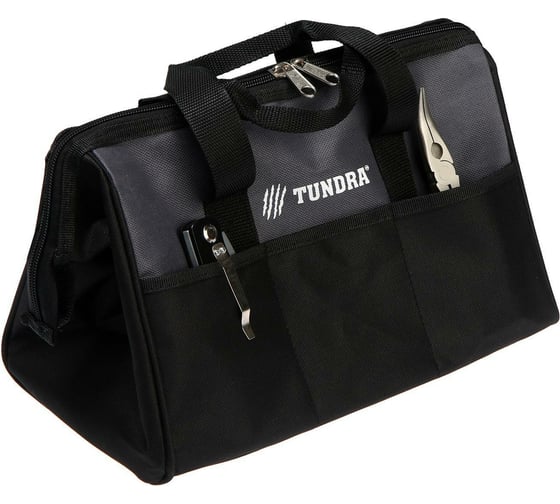 Сумка для инструментов TUNDRA 30х19х22 см, полиэстер 600D, жесткое дно 6253411