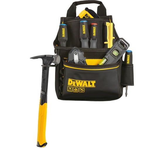 Профессиональная сумка для инструмента DEWALT с поясом и скобой для молотка DWST40101 DWST40101-1