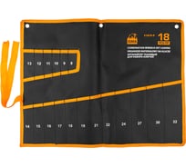 Органайзер тканевый ISMA для набора ключей 18 предметов ISMA-5181P-P(58950)