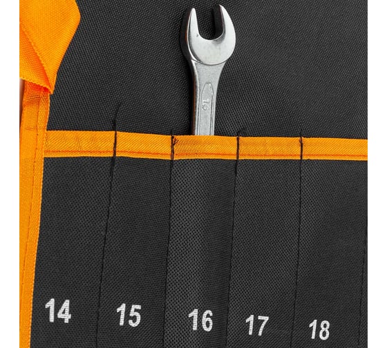 Органайзер тканевый ISMA для набора ключей 18 предметов ISMA-5181P-P(58950)