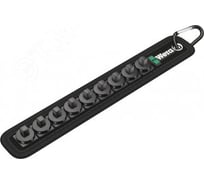 Матерчатый пояс WERA BELT A 0/9 на 9 торцевых головок DR 1/4", пустой, 39x2 см WE-003891