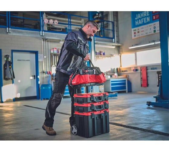 Сумка для инструмента Einhell E-Case Tasche, грузоподемность 30 кг, со стыковочной платформой 4540036