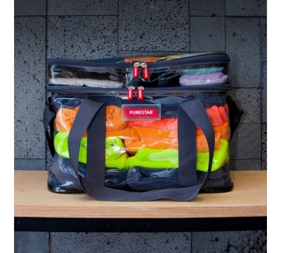 Сумка для автокосметики и микрофибры PURESTAR TOWEL BAG BLACK черная, 40х25х30 см PS-T-002B