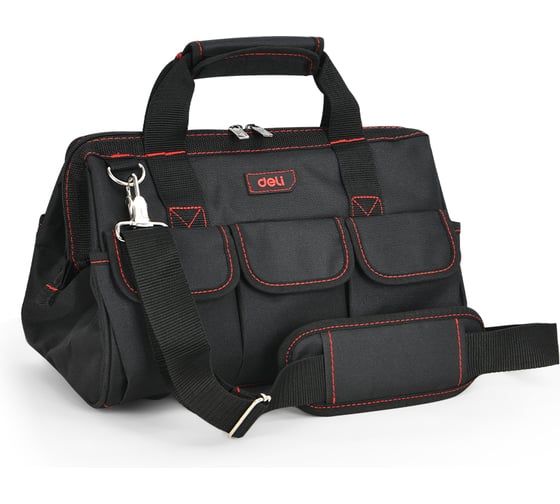 Сумка для инструментов DELI Black Edition DL430902 (36х23х22 см, 13 карманов, ткань Oxford 600D) 215846 1