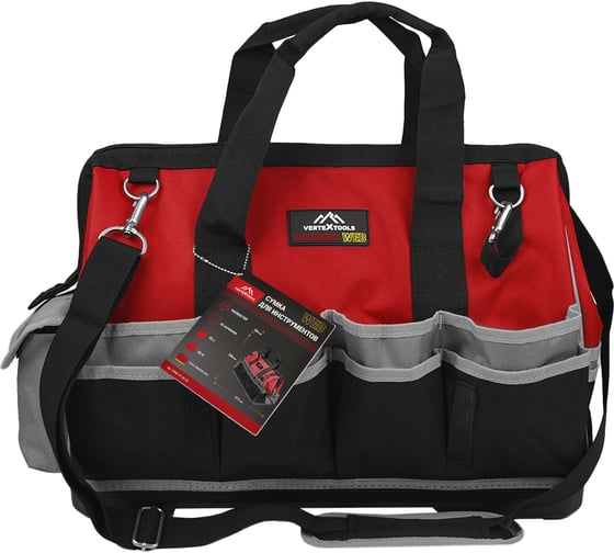 Сумка для инструментов VERTEXTOOLS web пластиковое дно 475х260х330мм 0908-47-26-33