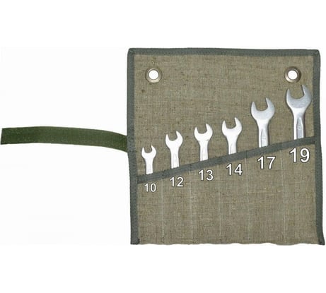 Сумка-скрутка для рожковых (накидных, гаечных, комбинированных) ключей A&P 10-19 мм, 6 предметов SRKB16