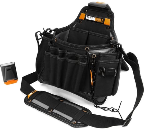 Сумка электрика с плечевым ремнем (31 карман) TOUGHBUILT TB-CTP-01104B