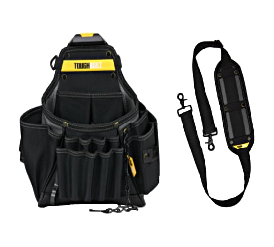 Сумка электрика с плечевым ремнем (31 карман) TOUGHBUILT TB-CTP-01104B