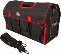 Сумка для инструментов COFRA с метал. фурнитурой, 425x200x260 мм, цвет красный/черный TC-4218WR
