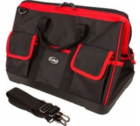 Сумка для инструментов COFRA с пластиковым дном, метал. фурнитура, 450x250x310 мм, цвет красный/черный TC-4221WR