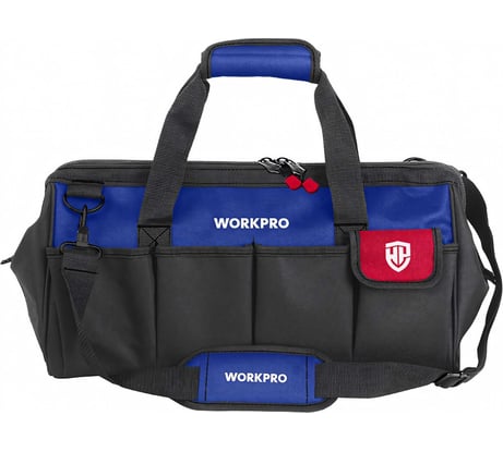Сумка для инструмента WORKPRO 600D WP281004 350x190x220мм, с широким горлом, на молнии 14" WP281004