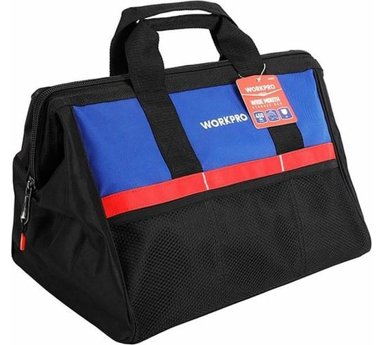 Сумка для инструмента WORKPRO 500D WP281002 445x290x320 мм, на молнии, с широким горлом 17,5" WP281002