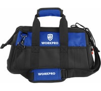 Сумка для инструмента WORKPRO 640D 420x230x270 мм, с широким горлом, на молнии, с пластиковым дном WP281007