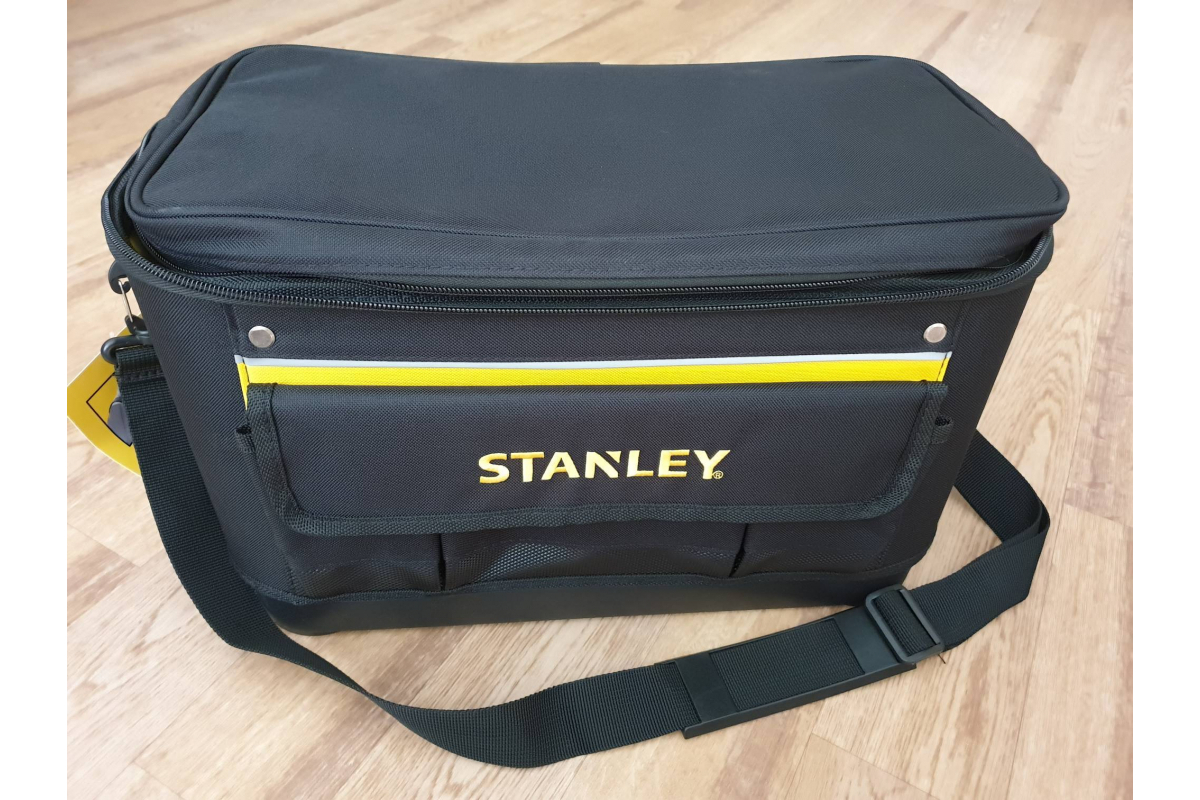 STANLEY 600 Denier Rigid Multi-Purpose Tool Bag, Pocket Storage Organiser  for Tools and Small Parts, 16 Inch, 1-96-193