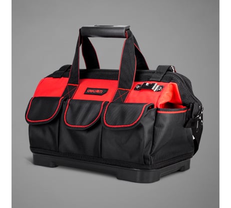 Сумка для инструментов с жестким пластиковым дном DELI DL430316 390x200x280 мм, 16 карманов, плечевой ремень, ткань Оксфорд 1680d, материал eva 111105