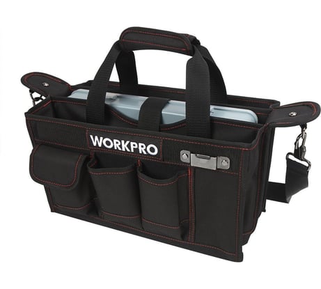 Сумка для инструмента с пластиковым ящиком WORKPRO 21 карман W081070
