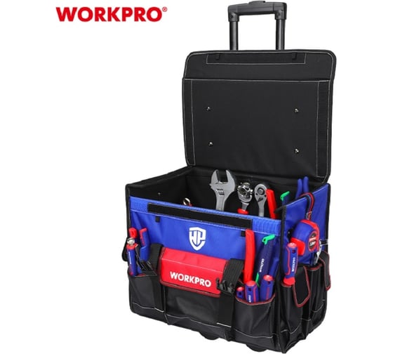 Сумка для инструментов на колесах WORKPRO WP 281048 18", сверхпрочная 500300400 WP281048