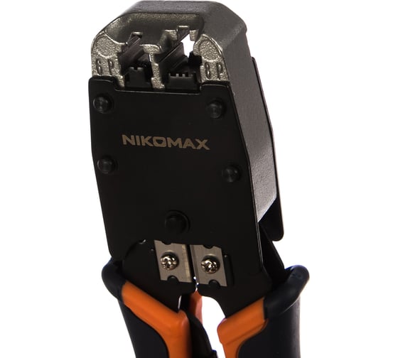 Обжимной профессиональный инструмент RJ45/8P8C, RJ12/6P6C, RJ11/6P4C NIKOMAX NMC-500R