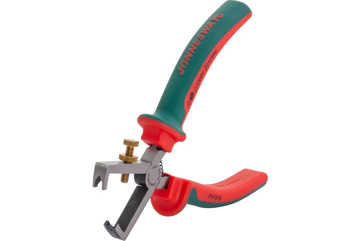 Диэлектрические пассатижи для снятия изоляции Jonnesway PV1516 160 мм ...