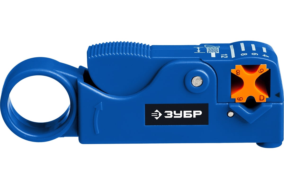 Cтриппер коаксиальных кабелей Зубр COAX-3 Профессионал RG58/RG59/RG6 ...