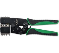 Клещи для обжимки клемм 2в1 TOPTUL трещоточные DKCA2222