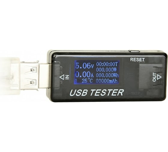 Измеритель мощности USB порта Energenie до 30V/5A, поддержка QC 2.0 и 3.0, блистер EG-EMU-03