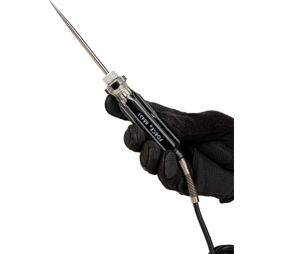 Пробник с проводом и крокодилом FORCE 88431 6-12v, L=220